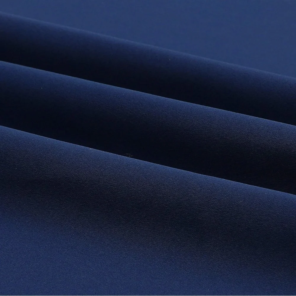 Navy Blue Curtains Thermal Insulated Window Drapes w/ Large Grommets - 2 Panels